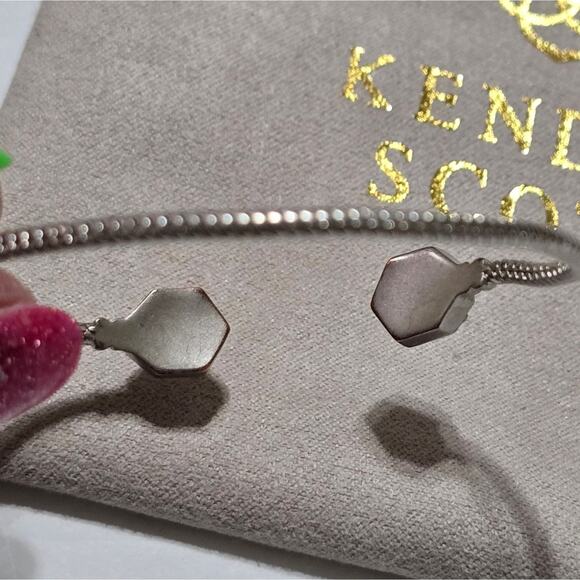 Kendra Scott Silver Rhodium and Grey Pinch Bracelet - Picture 7 of 7